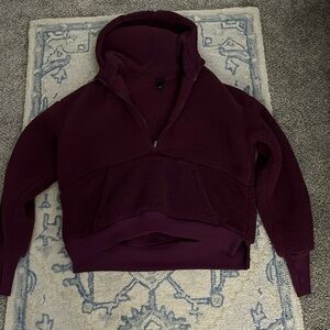 All in motion fleece cropped pullover with hood